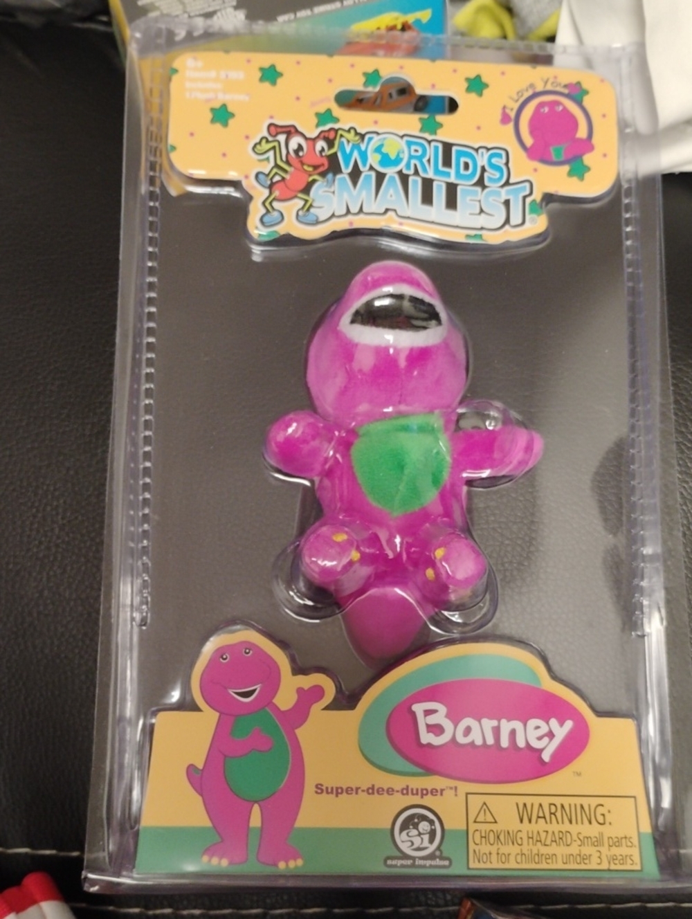 WORLD'S SMALLEST BARNEY TOY NEW IN PACKAGE MINT